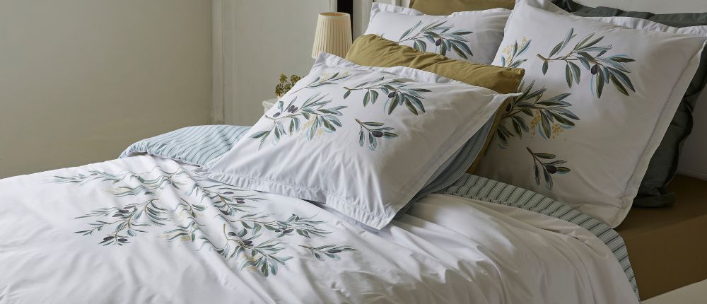 Sylvie Thiriez parure de lit Mix & Match Océan