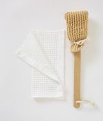 Hand towel honeycomb 30x30 cm Bain de minuit white
