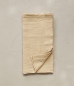 Beige malt stone washed linen bolstercase