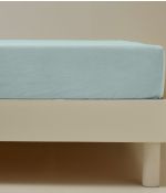 Blue fitted sheet bleu givré