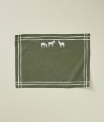 Table mat RDV au pré kaki