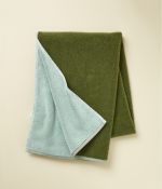 Shower towel Twist 70x140 Turquoise/Kaki