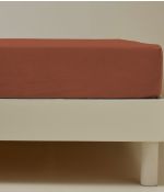 Fitted sheet Orange argile