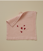 Waffle square Jolis coeurs pink