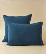 Washed percale pillowcase Encre