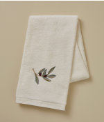 L’Oliveraie Embroidered Towel – Cream