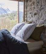 Set of 2 pillow cases En pointillés kaki