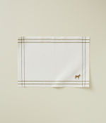 Ribbed table mat RDV au pré mascarpone