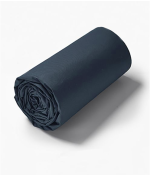 Percale fitted sheet pierre bleue