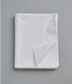 White percale duvet cover