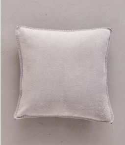 Polar cushion cover bi-color perle/carbone 40x40 cm