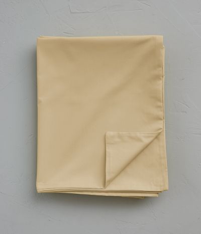 Percale duvet cover beige blé