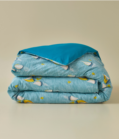 Printed duvet cover Au large