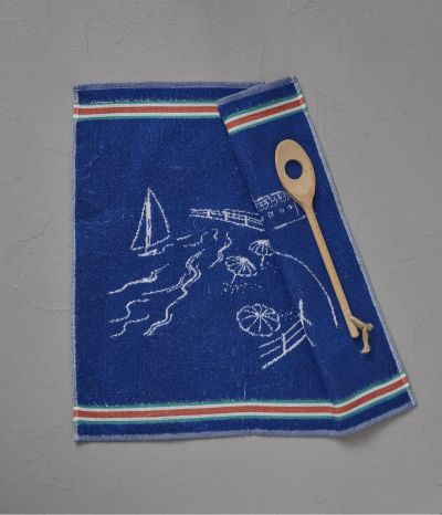 Terry towel Journée à la mer 50x50cm