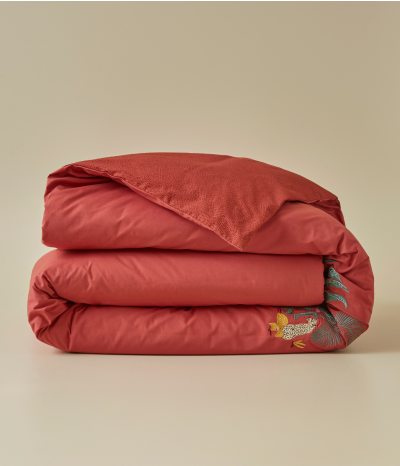 Embroidered duvet cover Bornéo