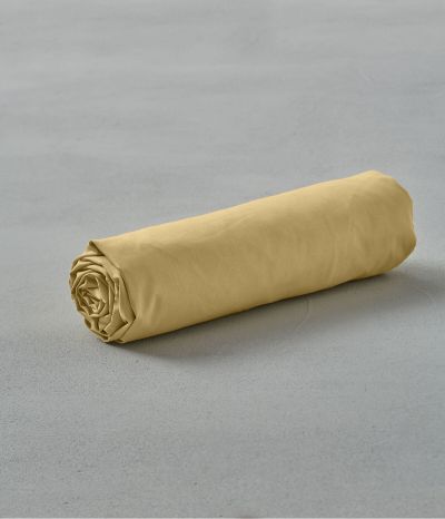 Cotton fitted sheet Olive