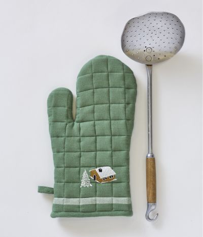 Oven mitten Au coeur de la vallée vert