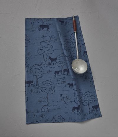 Jacquard tea towel Cévennes bleu 50x70cm