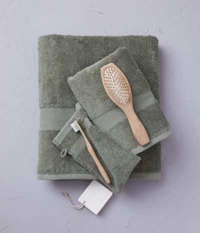 Bath linen vetiver green