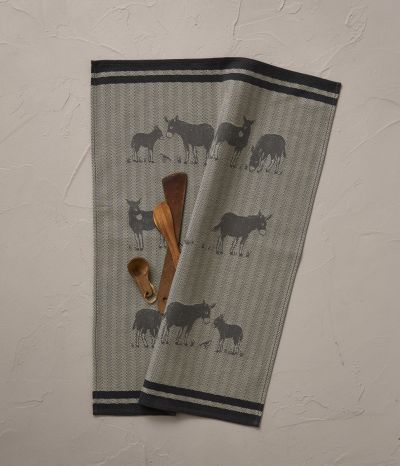 Tea towel Arsène gris