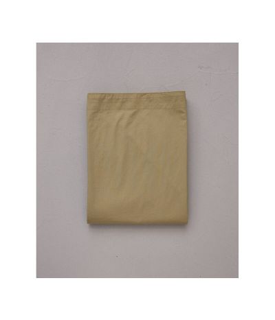 Washed percale flat sheet grass green 180x290 cm