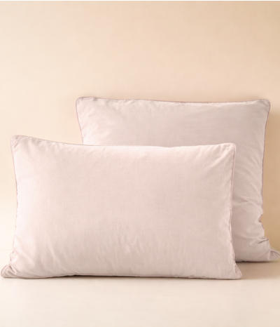 Pillow case washed percale nude pink