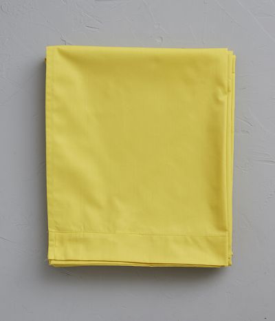 Yellow flat sheet abeille 180x290 cm