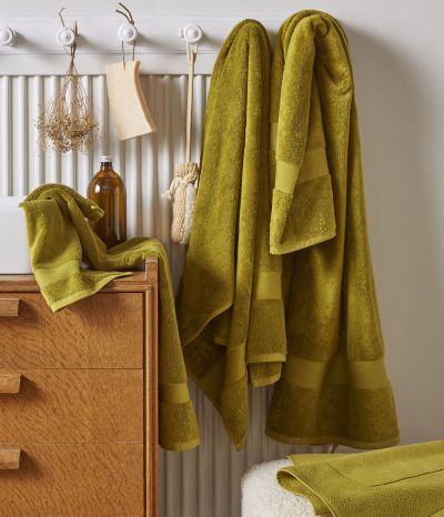 Set of bath linen Vert olive