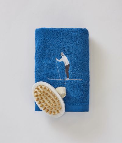 Fancy towel Snow bleu