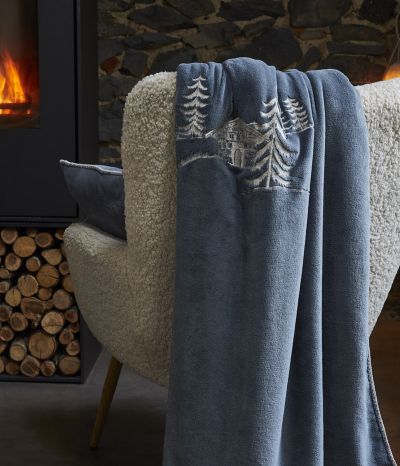 Polar fleece blanket Chalets d'alpage