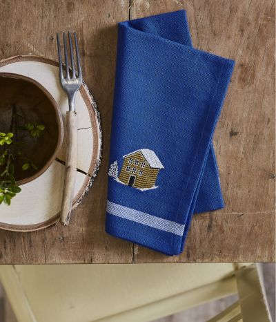 Napkin Au coeur de la vallée bleu