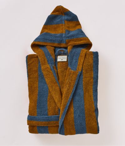 Bathrobe Lignes bleu