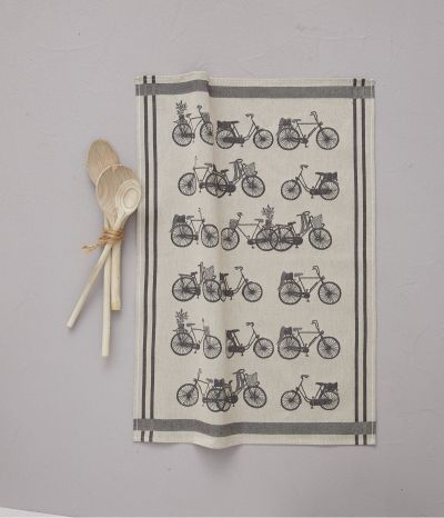 Jacquard tea towel Amsterdam naturel