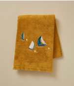 Au Large Miel Embroidered Bath Sheet