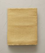 Yellow honey stone washed linen flat sheet