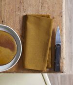 Lot de 2 serviettes métis Prélude curry