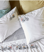 Embroidered pillowcase Amsterdam