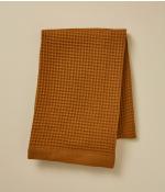 Midnight Mocha Waffle Cotton Bath Towel