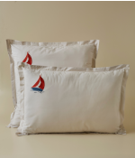 Embroidered pillowcase Au large pashmina