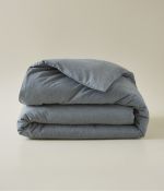 Cotton flannel embroidered duvet cover