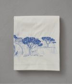 Embroidered flat sheet Journée à la mer