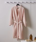 Kimono honeycomb Bain de minuit pink