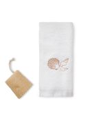 Fancy guest towel 30x50 Trésor nacré crème