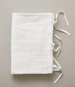 White stone washed linen duvet cover