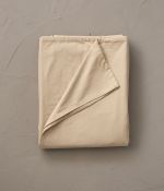 Washed percale duvet cover Beige épeautre