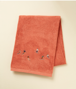 Bath sheet 100x150 fantaisie Après-ski rose thé