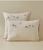 Embroidered pillowcase Marée basse