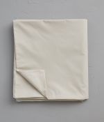 Percale duvet over beige pashmina