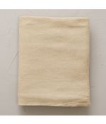 Beige malt stone washed linen flat sheet