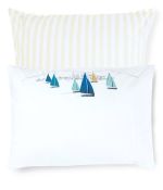 Embroidered pillow case Escale